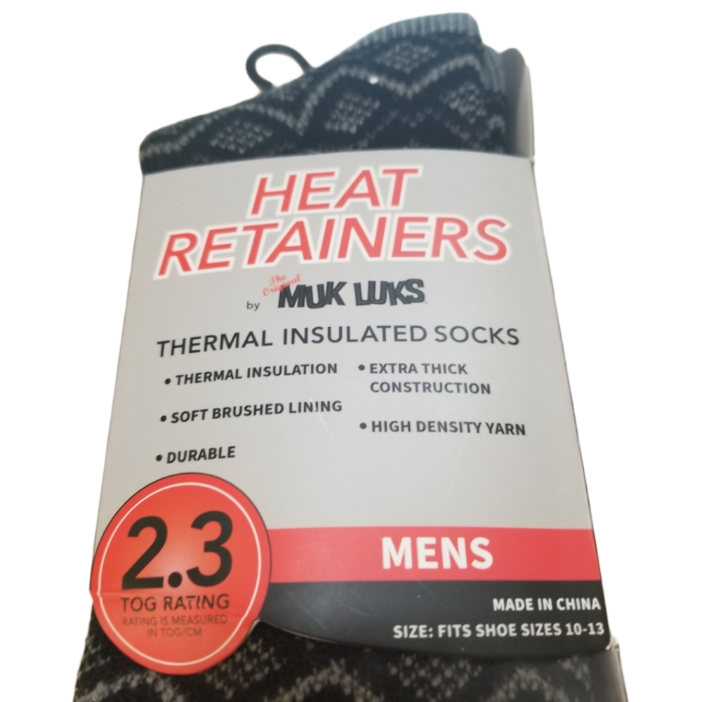Muk Luks Heat Retainer Socks NWT! Size 10 - 13 - Picture 6 of 7